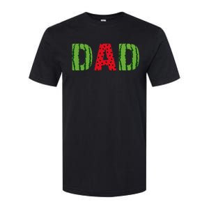 Dad Watermelon Pattern Birthday Summer Fruit Softstyle CVC T-Shirt