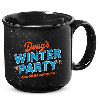 DougS Winter Party February 15th At 4pm Until The Cops Come 15oz Campfire Ceramic Mug