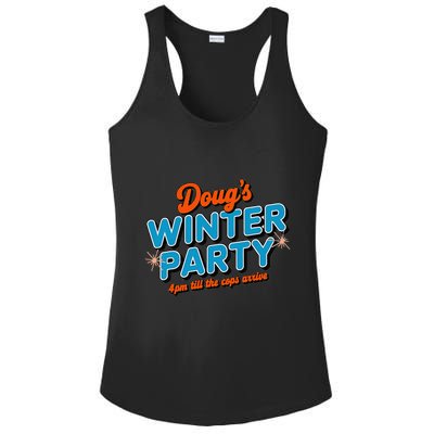 DougS Winter Party February 15th At 4pm Until The Cops Come Ladies PosiCharge Competitor Racerback Tank
