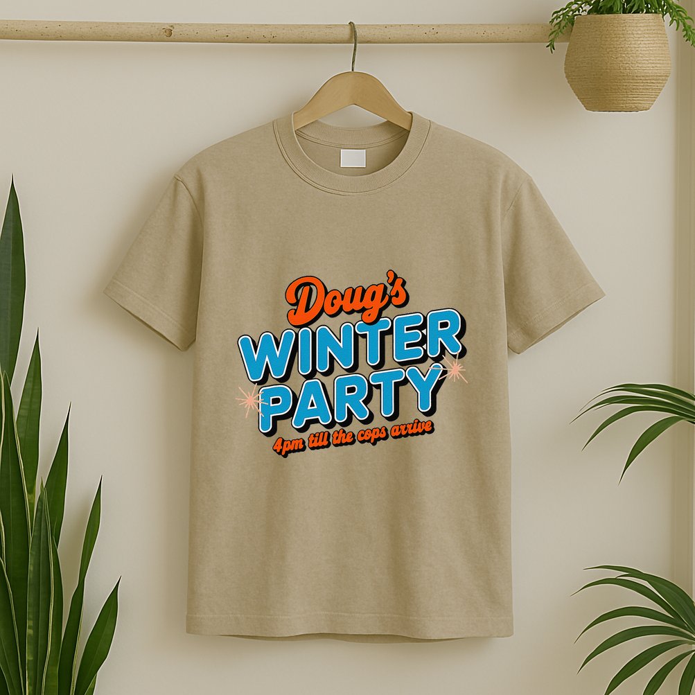 DougS Winter Party February 15th At 4pm Until The Cops Come T-Shirt