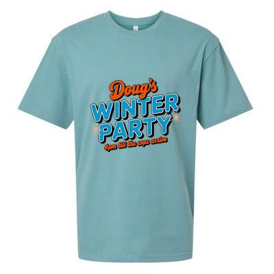DougS Winter Party February 15th At 4pm Until The Cops Come Sueded Cloud Jersey T-Shirt