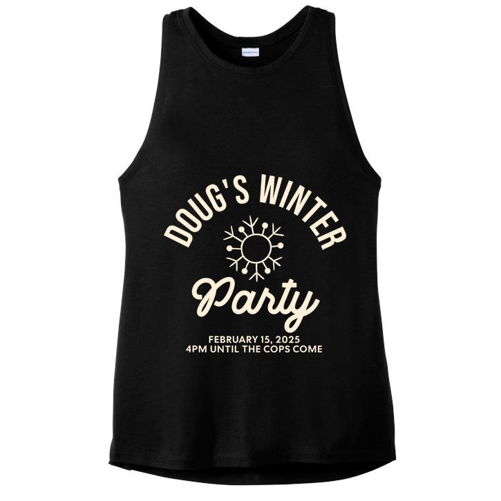 Dougs Winter Party February Ladies PosiCharge Tri-Blend Wicking Tank