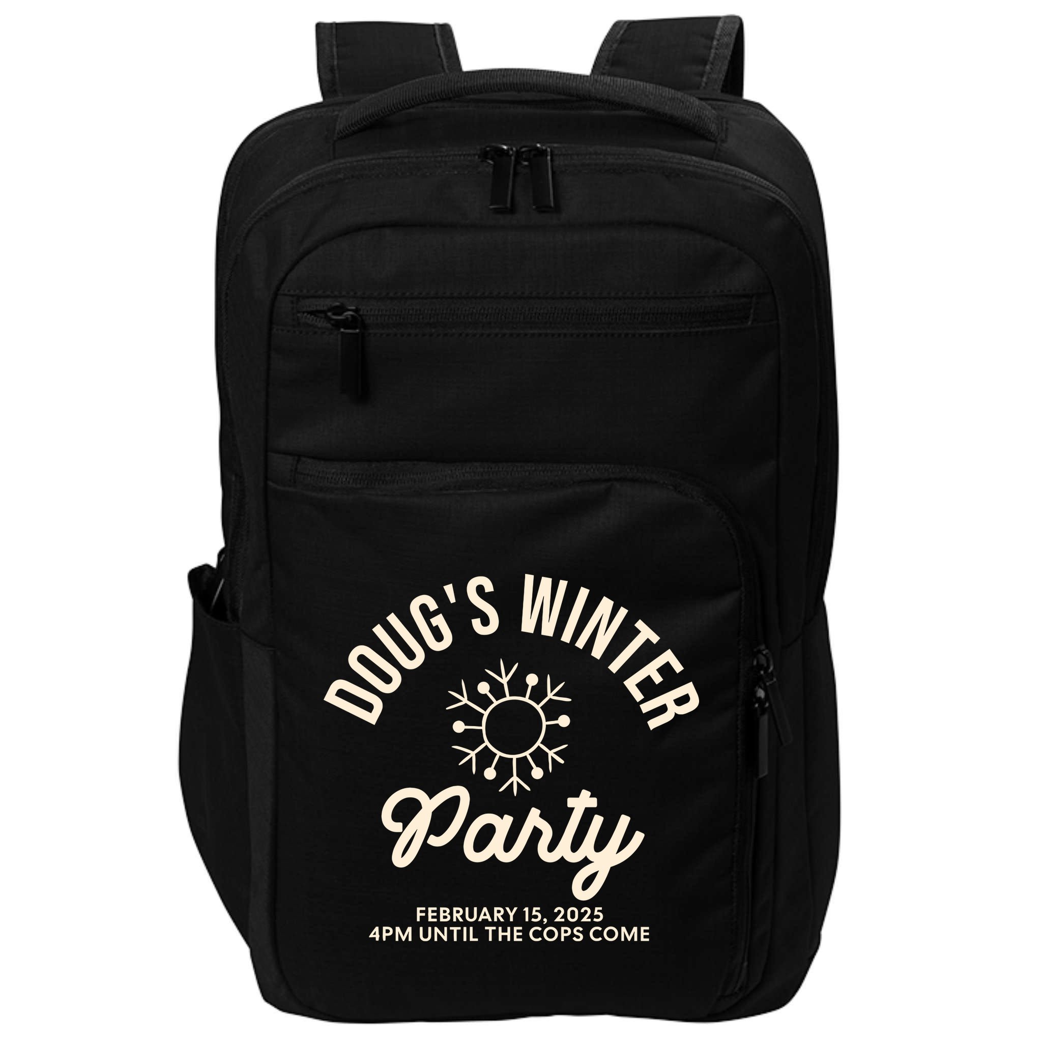 Dougs Winter Party February Impact Tech Backpack