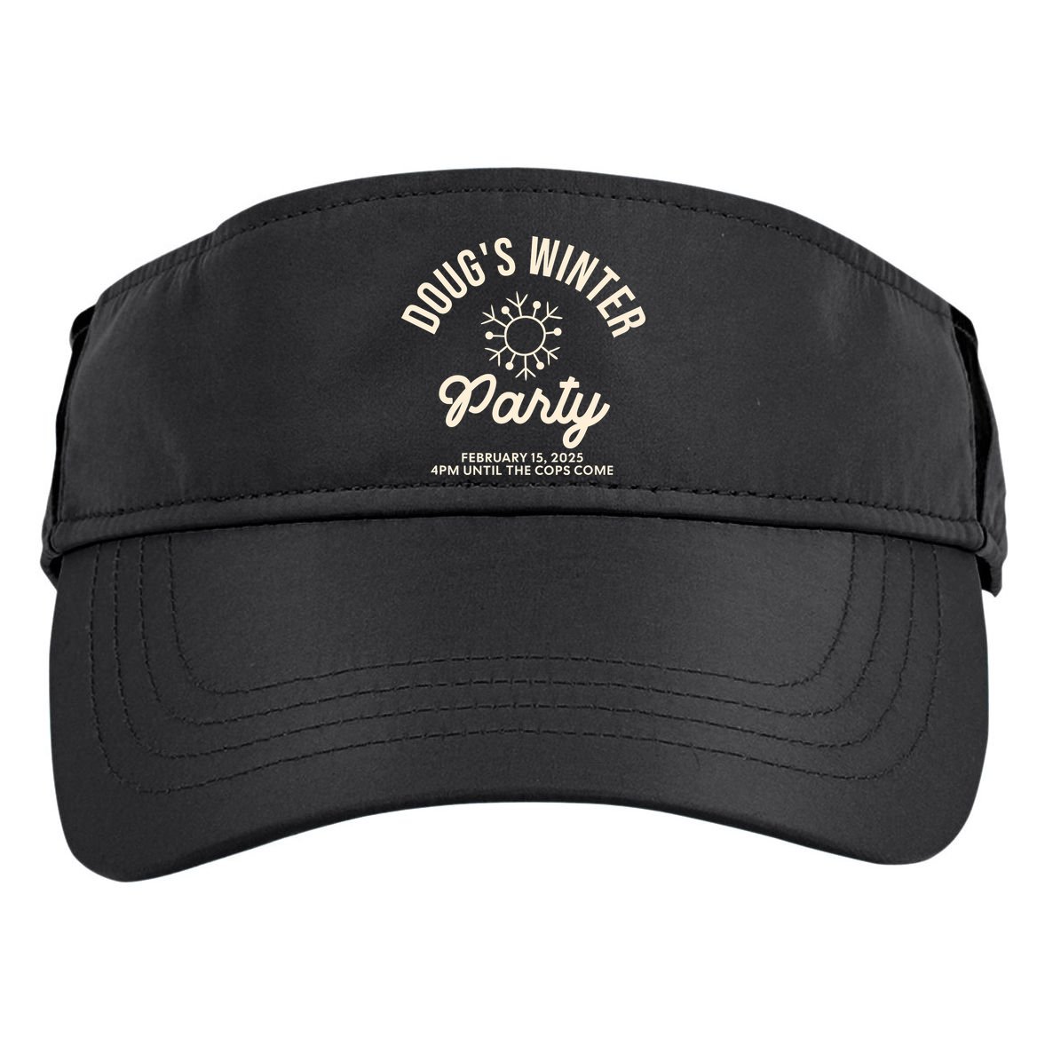 Dougs Winter Party February Adult Drive Performance Visor