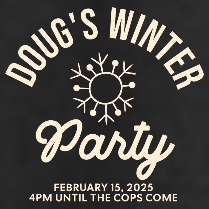 Dougs Winter Party February Adult Drive Performance Visor
