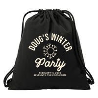 Dougs Winter Party February Drawstring Bag