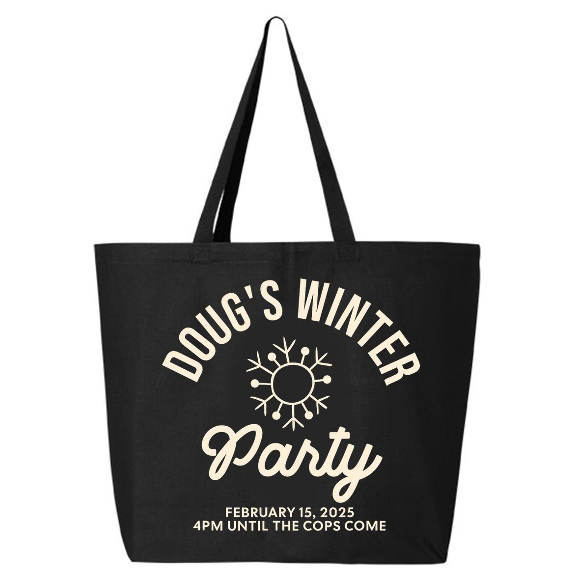 Dougs Winter Party February 25L Jumbo Tote