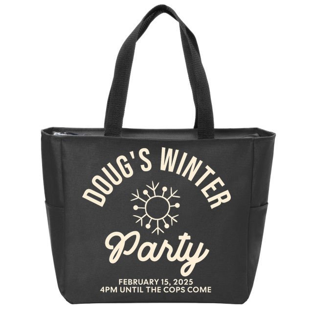 Dougs Winter Party February Zip Tote Bag
