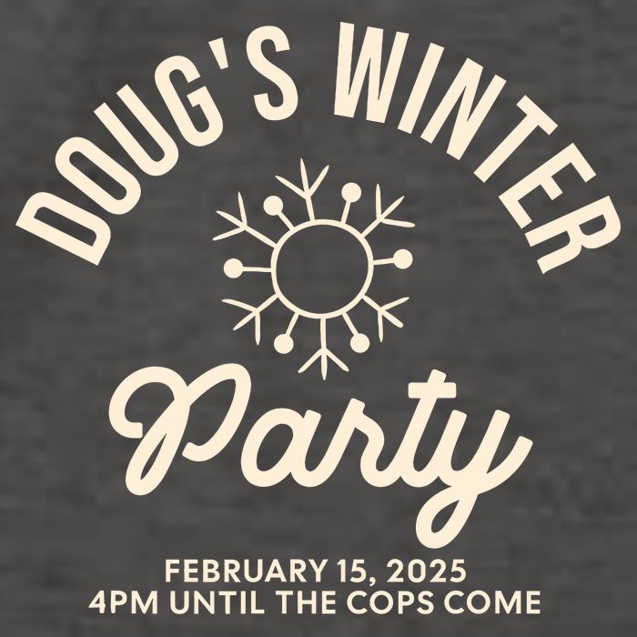 Dougs Winter Party February Vector Backpack