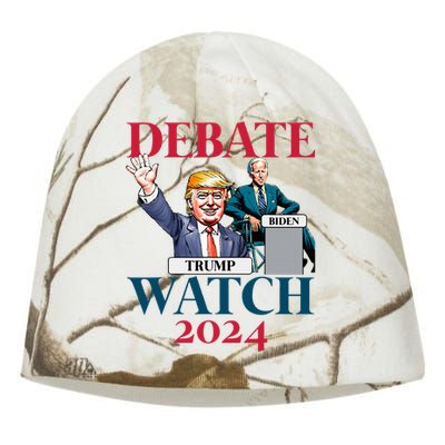 Debate Watch Party 2024 Trump Biden President Kati - Camo Knit Beanie