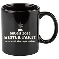 DougS Winter Party February 2025 Just Bring A Smile 11oz C Handle Ceramic Mug