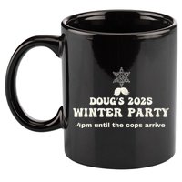 DougS Winter Party February 2025 Just Bring A Smile 11oz C Handle Ceramic Mug