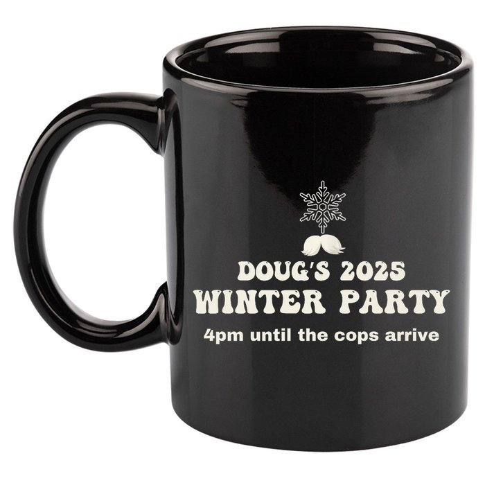 DougS Winter Party February 2025 Just Bring A Smile 11oz C Handle Ceramic Mug