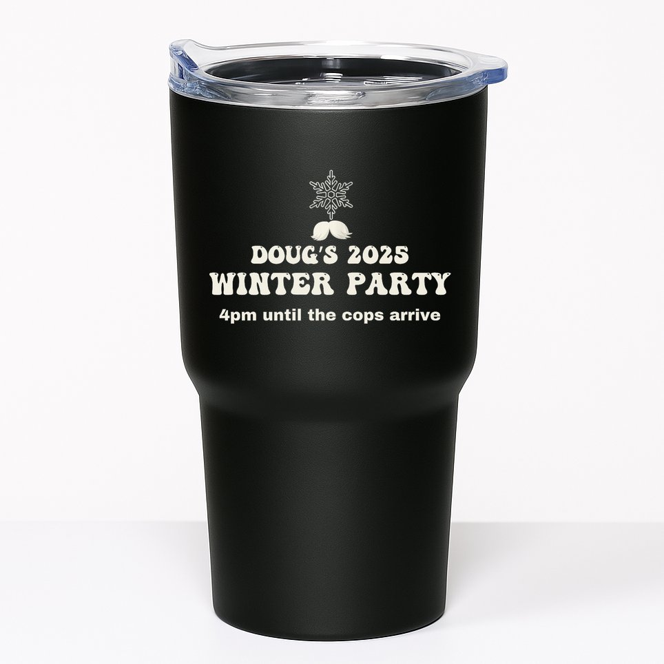 DougS Winter Party February 2025 Just Bring A Smile Tumbler