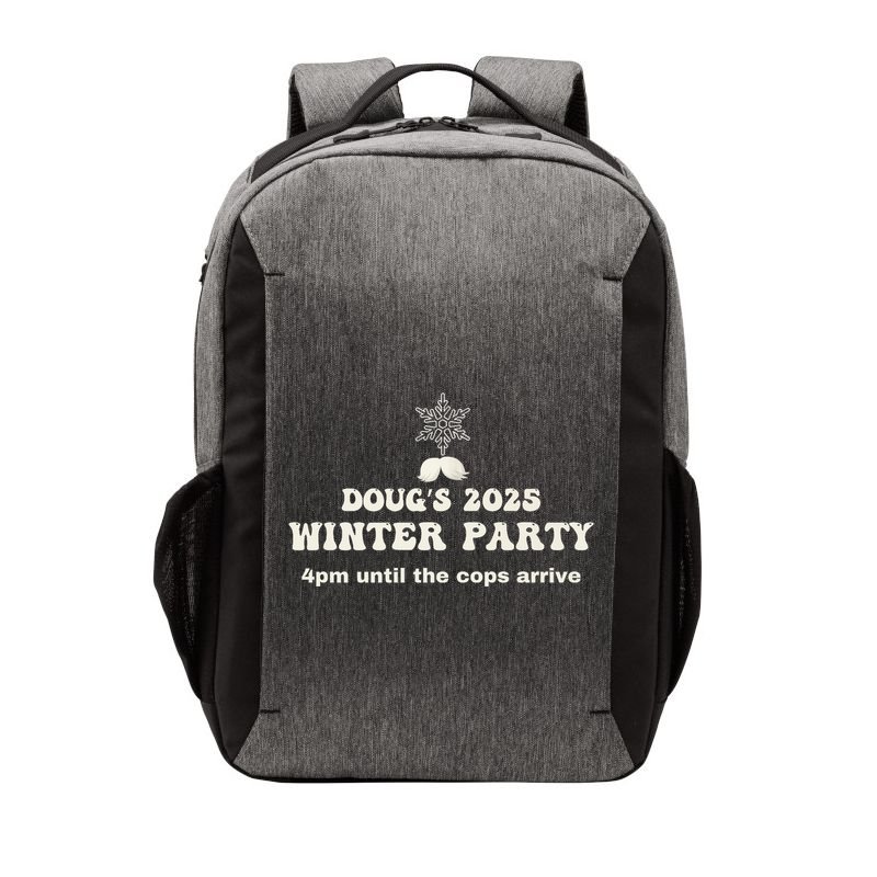 DougS Winter Party February 2025 Just Bring A Smile Vector Backpack