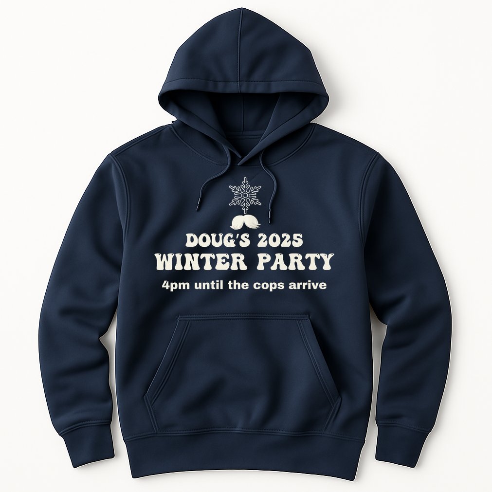 DougS Winter Party February 2025 Just Bring A Smile Hoodie