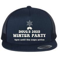 DougS Winter Party February 2025 Just Bring A Smile Flat Bill Trucker Hat