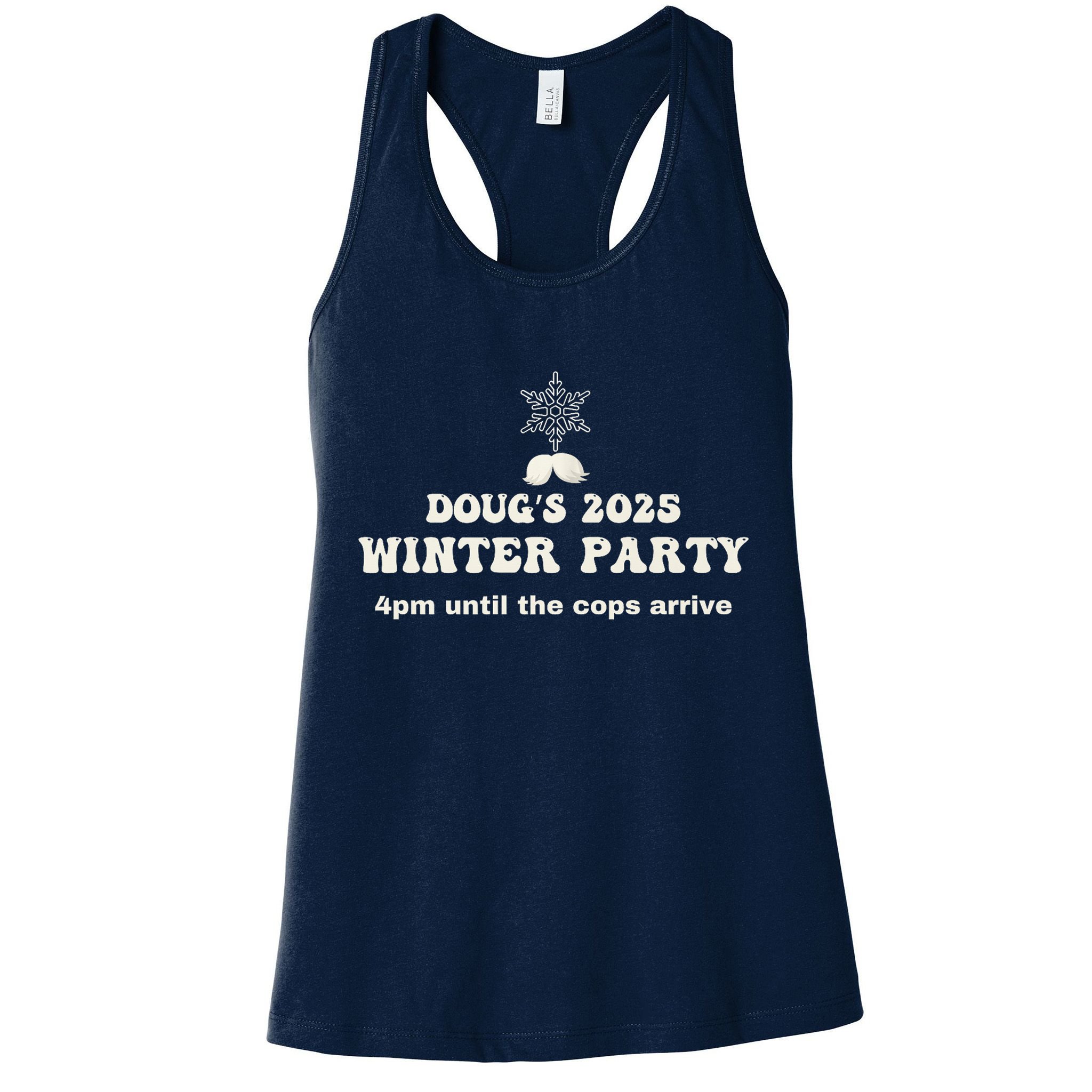 DougS Winter Party February 2025 Just Bring A Smile Womens Tank Top