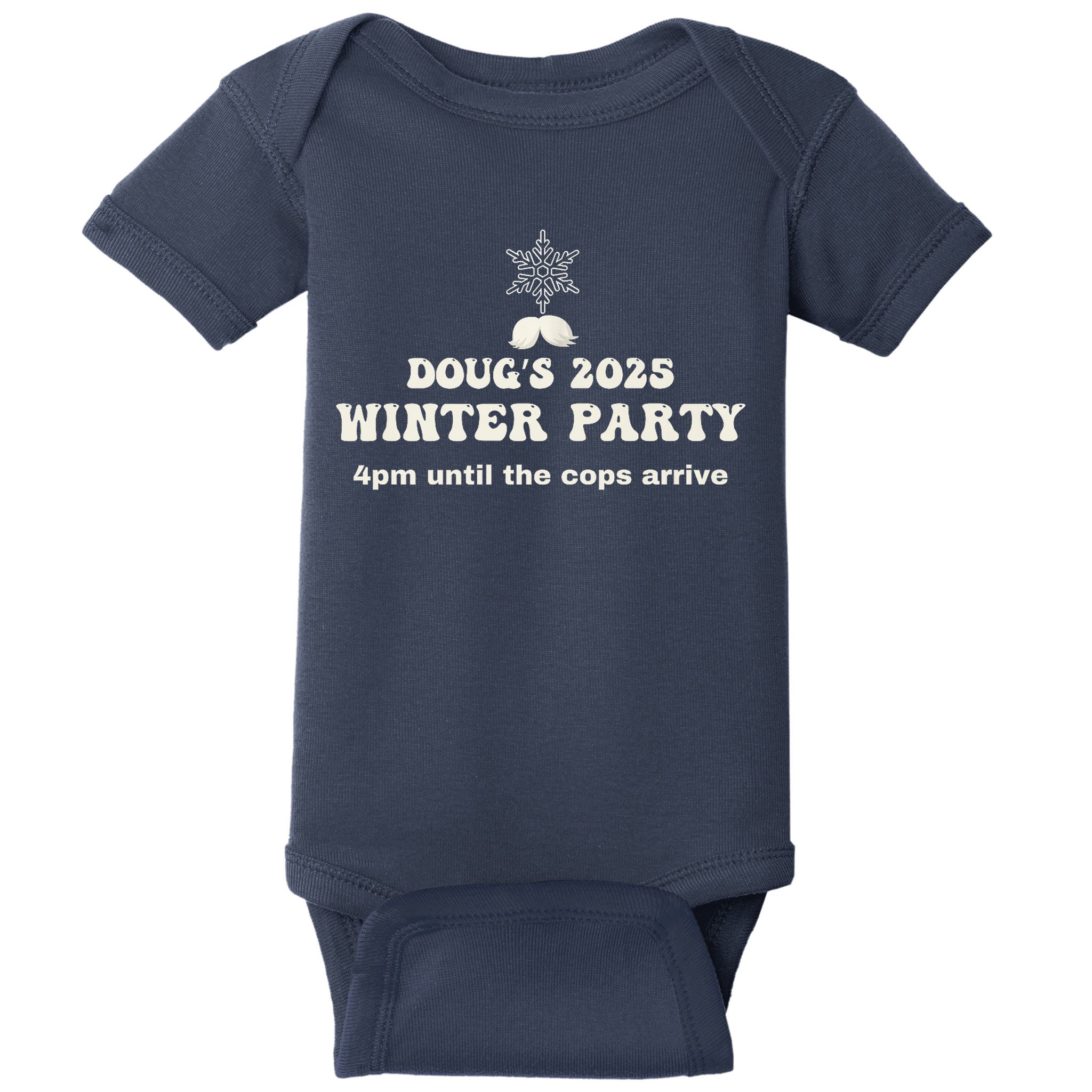 DougS Winter Party February 2025 Just Bring A Smile Baby Bodysuit