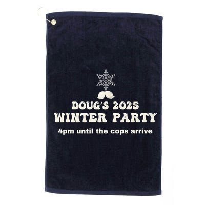 DougS Winter Party February 2025 Just Bring A Smile Golf Towel