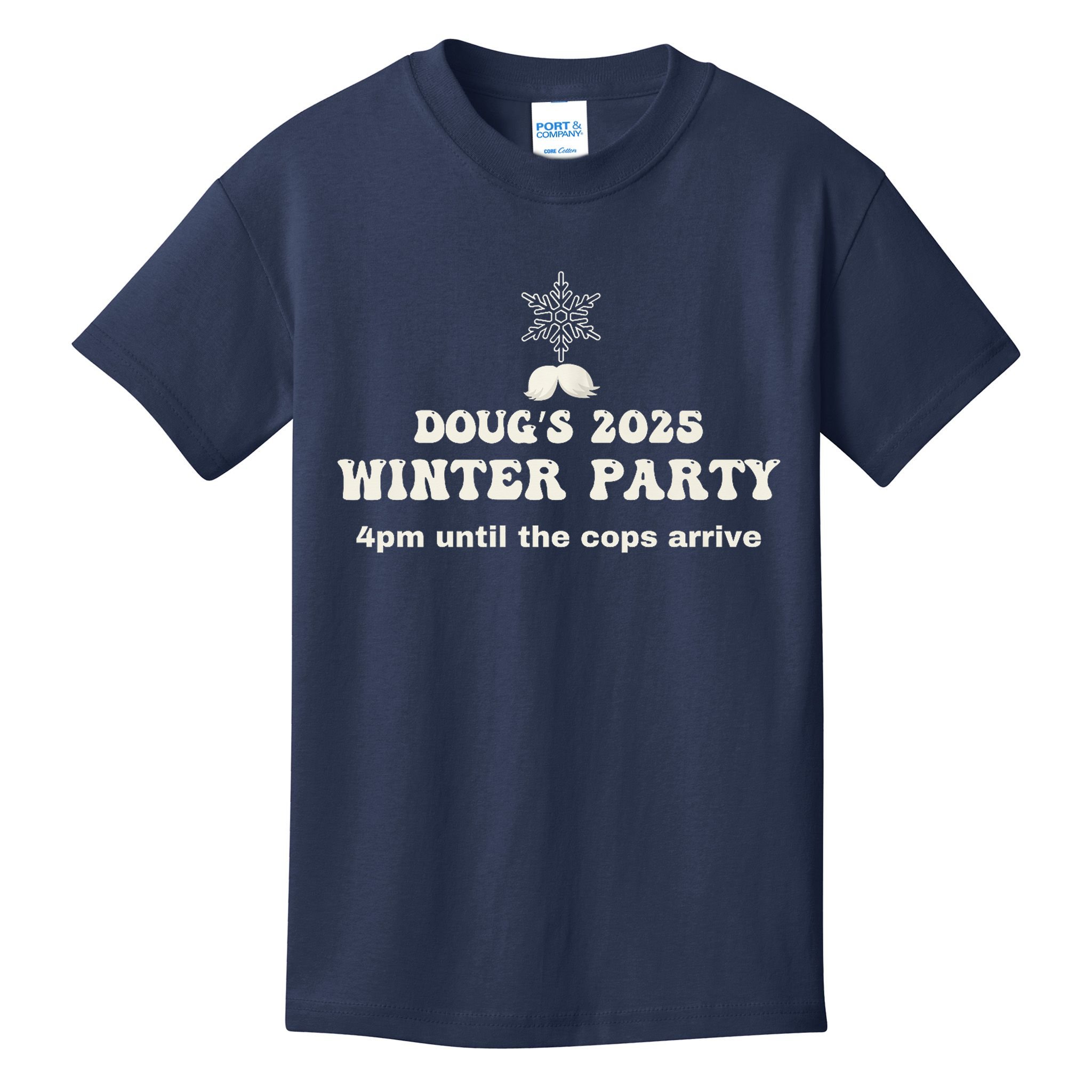 DougS Winter Party February 2025 Just Bring A Smile Kids T-Shirt