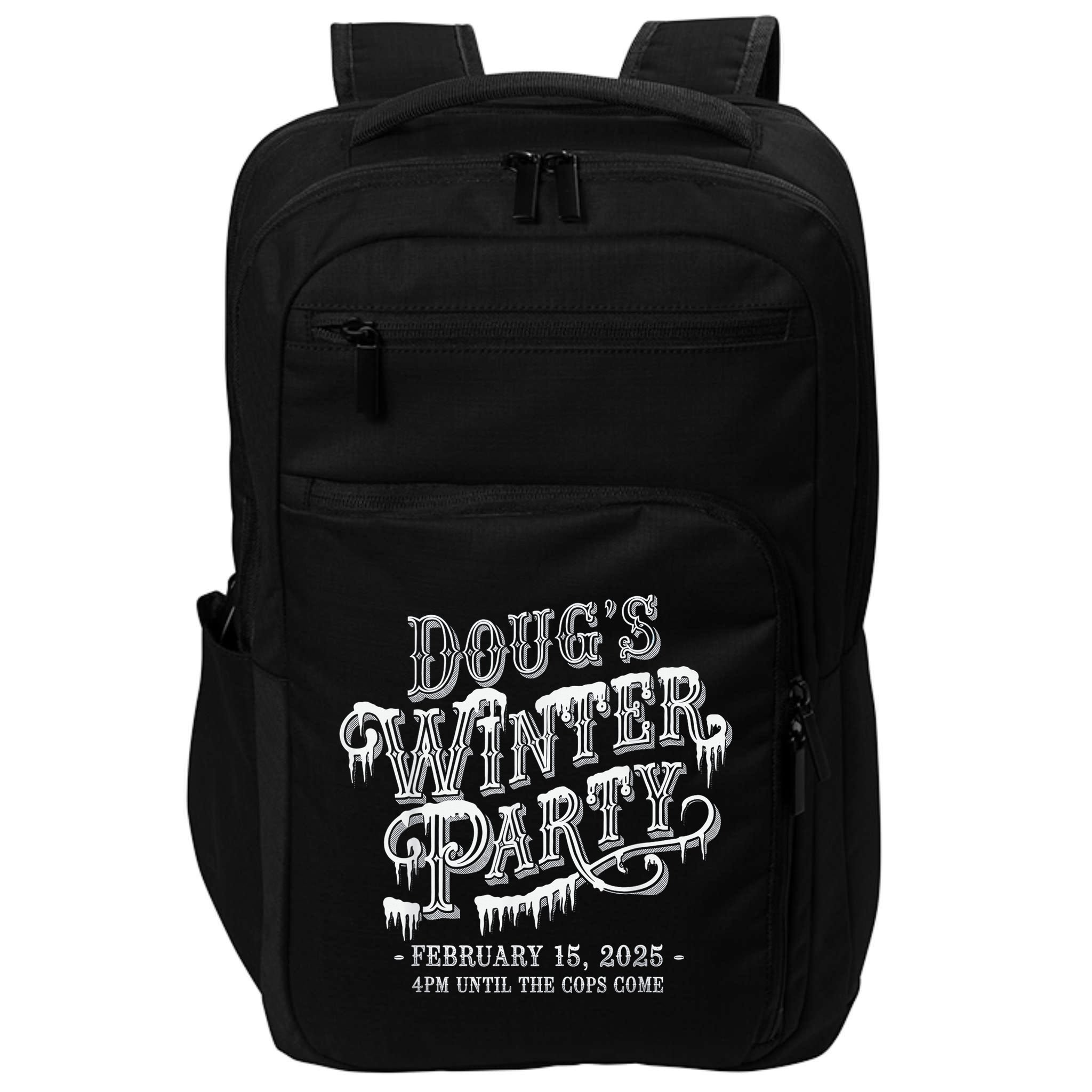 Dougs Winter Party 15 February Invite Dougs Winter Party Impact Tech Backpack