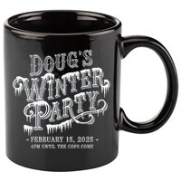 Dougs Winter Party 15 February Invite Dougs Winter Party 11oz C Handle Ceramic Mug