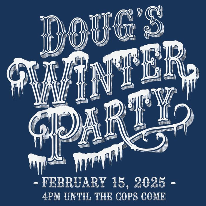 Dougs Winter Party 15 February Invite Dougs Winter Party 16 in Basic Backpack