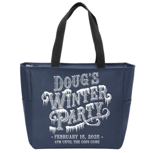 Dougs Winter Party 15 February Invite Dougs Winter Party Zip Tote Bag