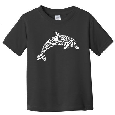 Dolphin With Pattern Toddler T-Shirt