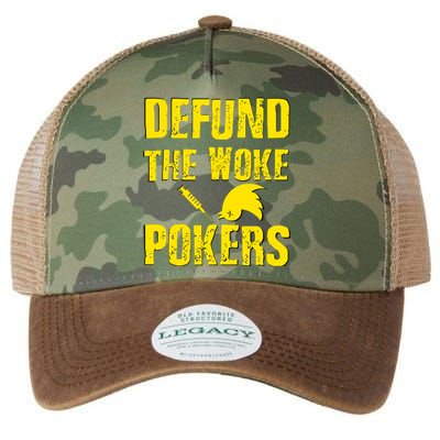 Defund Woke Pokers Legacy Tie Dye Trucker Hat