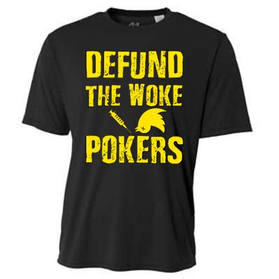 Defund Woke Pokers Cooling Performance Crew T-Shirt