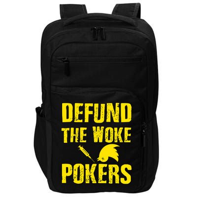 Defund Woke Pokers Impact Tech Backpack