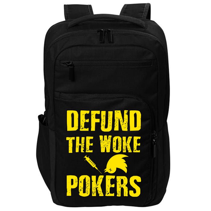 Defund Woke Pokers Impact Tech Backpack