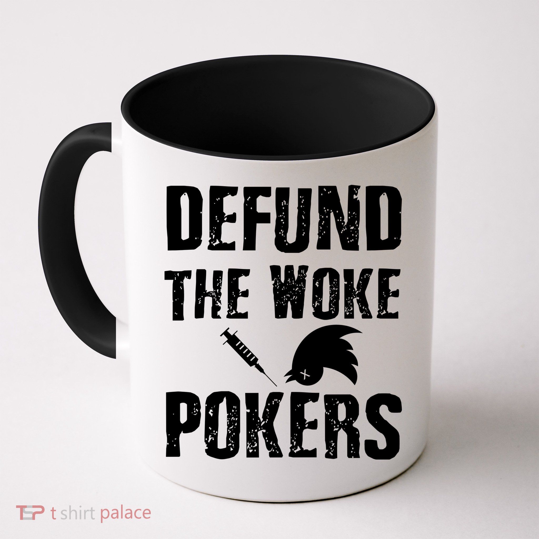 Defund Woke Pokers Coffee Mug