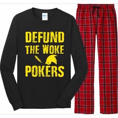 Defund Woke Pokers Long Sleeve Pajama Set