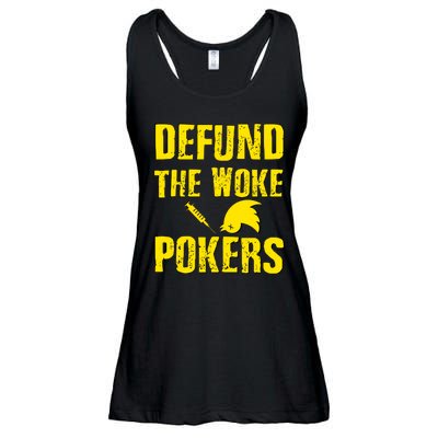 Defund Woke Pokers Ladies Essential Flowy Tank