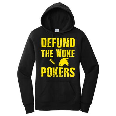Defund Woke Pokers Women's Pullover Hoodie