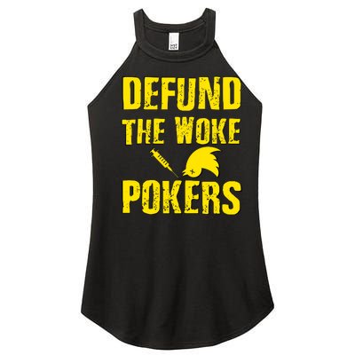 Defund Woke Pokers Women’s Perfect Tri Rocker Tank