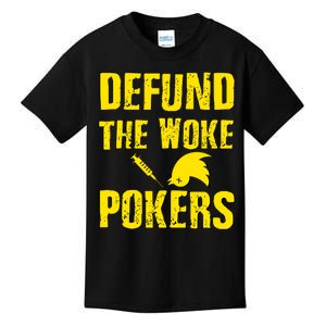 Defund Woke Pokers Kids T-Shirt