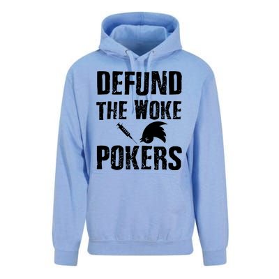 Defund Woke Pokers Unisex Surf Hoodie