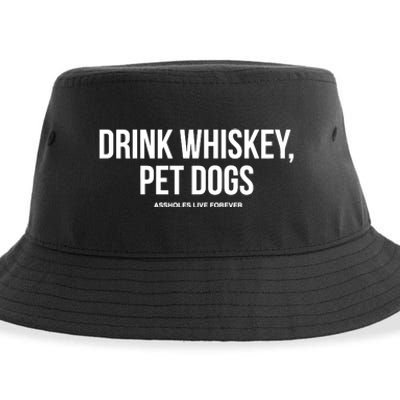 Drink Whiskey Pet Dogs Sustainable Bucket Hat