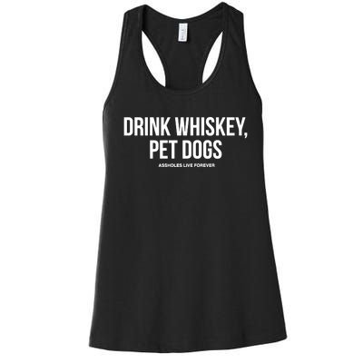 Drink Whiskey Pet Dogs Women's Racerback Tank