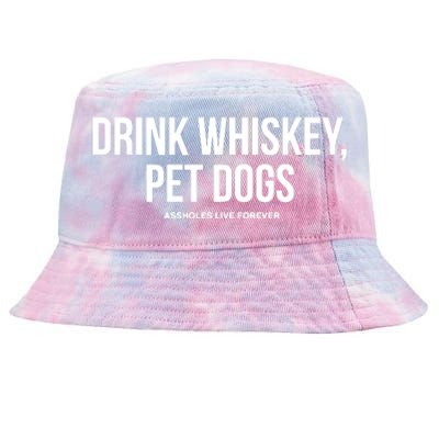 Drink Whiskey Pet Dogs Tie-Dyed Bucket Hat