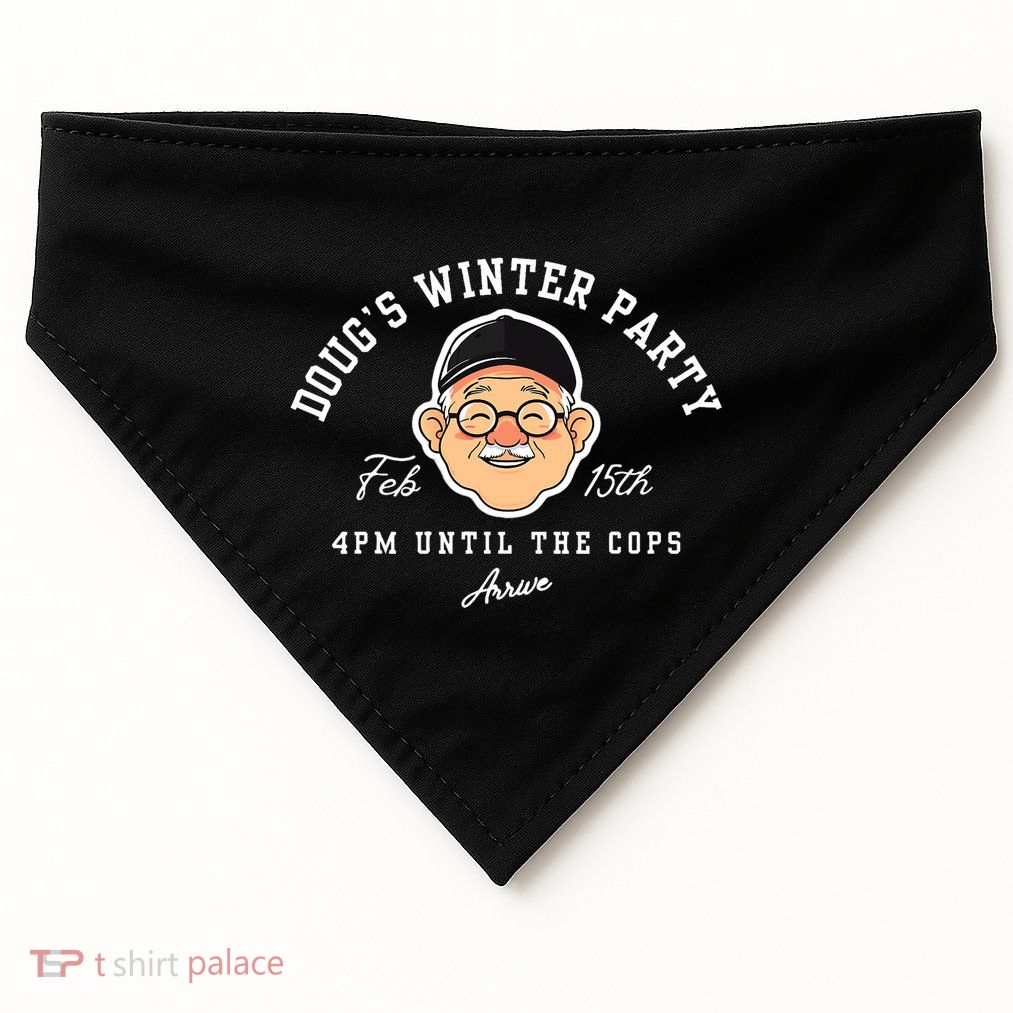 Dougs Winter Party February USA-Made Doggie Bandana