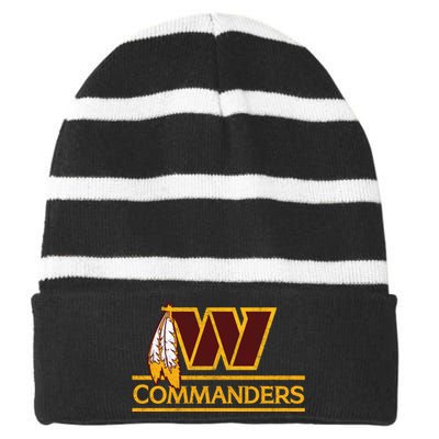 Dan W Quinn Striped Beanie with Solid Band