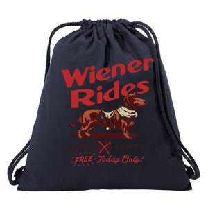 Dachshund Wiener Rides Only 25 Cents Free Today Only Drawstring Bag