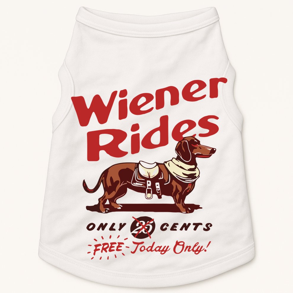 Dachshund Wiener Rides Only 25 Cents Free Today Only Doggie Tank