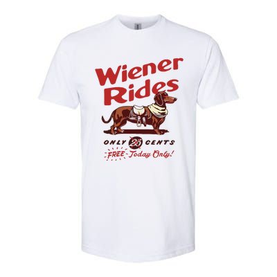 Dachshund Wiener Rides Only 25 Cents Free Today Only Softstyle CVC T-Shirt