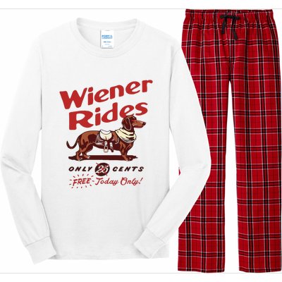 Dachshund Wiener Rides Only 25 Cents Free Today Only Long Sleeve Pajama Set